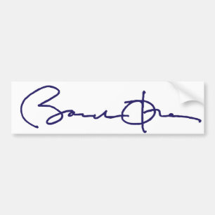 Pegatina Para Coche Firma de Barack Obama