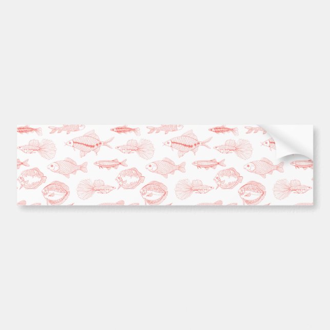 Pegatina Para Coche Fishes (Frente)