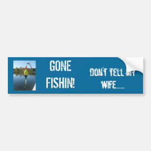Pegatina Para Coche ¡Fishin ido!