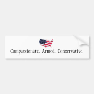 Pegatina Para Coche flag2 americano, compasivo. Armado. Conserv…