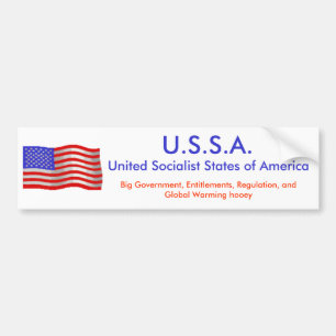 Pegatina Para Coche flagwave1, U.S.S.A., unió estados socialistas de…