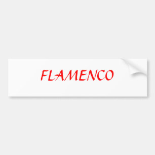 PEGATINA PARA COCHE FLAMENCO