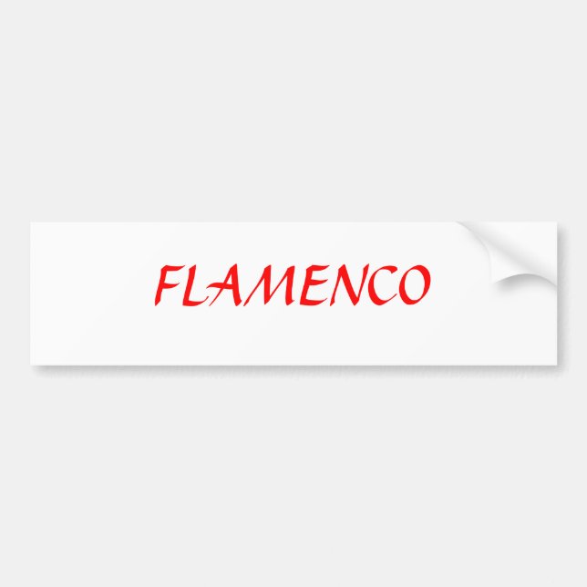 PEGATINA PARA COCHE FLAMENCO (Frente)