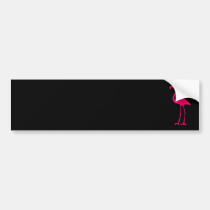 Pegatina Para Coche Flamingo rosa brillante