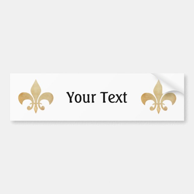 Pegatina Para Coche Fleur de Lis personalizado (Frente)