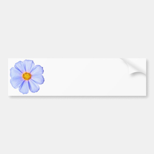 Pegatina Para Coche Flor azul - plantilla modificada para requisitos (Frente)