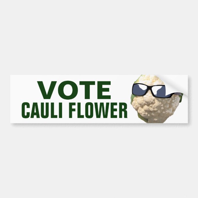 Pegatina Para Coche Flor de Cauli del voto (Frente)