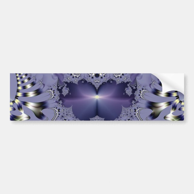 Pegatina Para Coche Flor Morada (Frente)