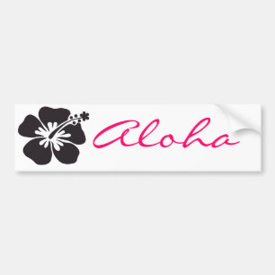 Pegatina Para Coche flor negra del hibisco