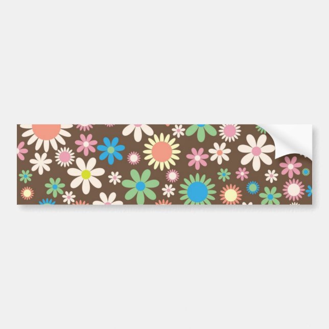 Pegatina Para Coche Floral (Frente)