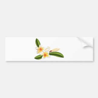 Pegatina Para Coche Flores hermosas del frangipani o del plumeria