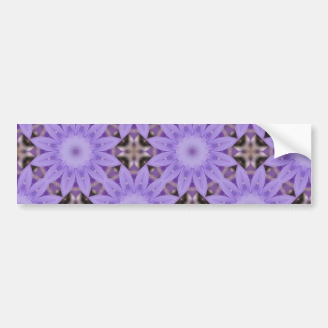 Pegatina Para Coche Flores moradas (Frente)