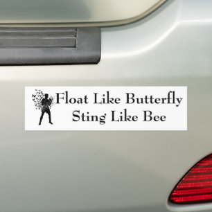 Pegatina Para Coche Flotante como mariposa Sting Like Bee