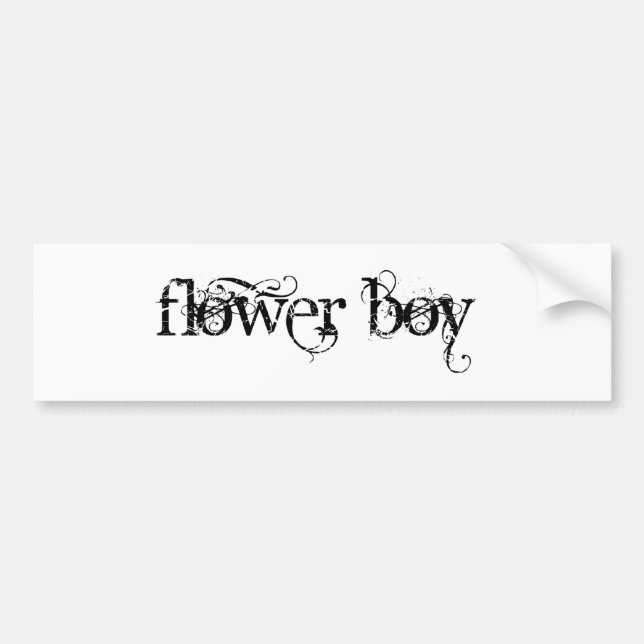 Pegatina Para Coche Flower Boy (Frente)