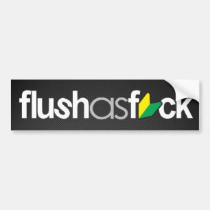 Pegatina Para Coche flushasfck (falsa fibra de carbono)