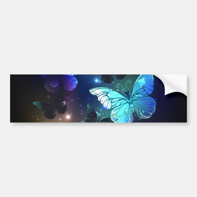 Pegatina Para Coche Fluttering Night Butterfly (Frente)