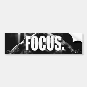 Pegatina Para Coche FOCUS - "Construcción de cuerpos" Motivación