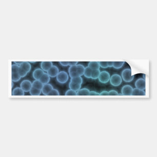 Pegatina Para Coche Fondo azul de las bacterias