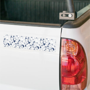 Pegatina Para Coche fondo blanco y azul con un patrón