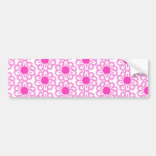 Pegatina Para Coche Fondo de patrón floral corto (Frente)