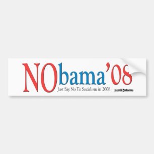 Pegatina Para Coche Fondo del blanco de NObama