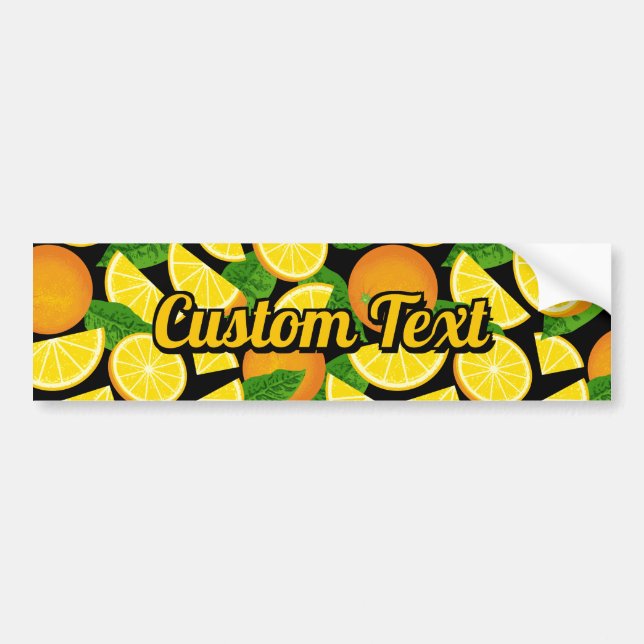 Pegatina Para Coche Fondo del naranja (Frente)
