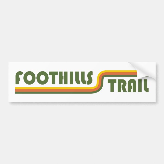 Pegatina Para Coche Foothills Trail North Carolina Carolina del Sur (Frente)