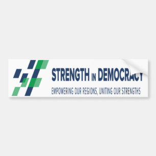 Pegatina Para Coche Fortaleza en la democracia - Empoderamiento de nue