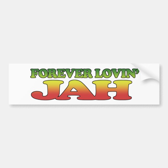 Pegatina Para Coche Forver Lovin Jah (Frente)