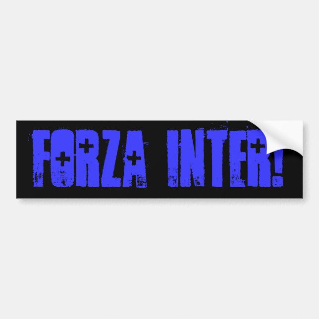 Pegatina Para Coche ¡Forza inter! (Frente)