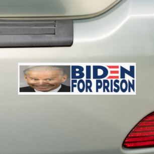 Pegatina Para Coche Foto De Biden Para Prisión   Anti Joe Biden