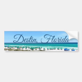 Pegatina Para Coche Foto de Destin Florida Coast Beach Umbrellas