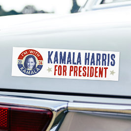 Pegatina Para Coche Foto retro del presidente demócrata Kamala Harris 