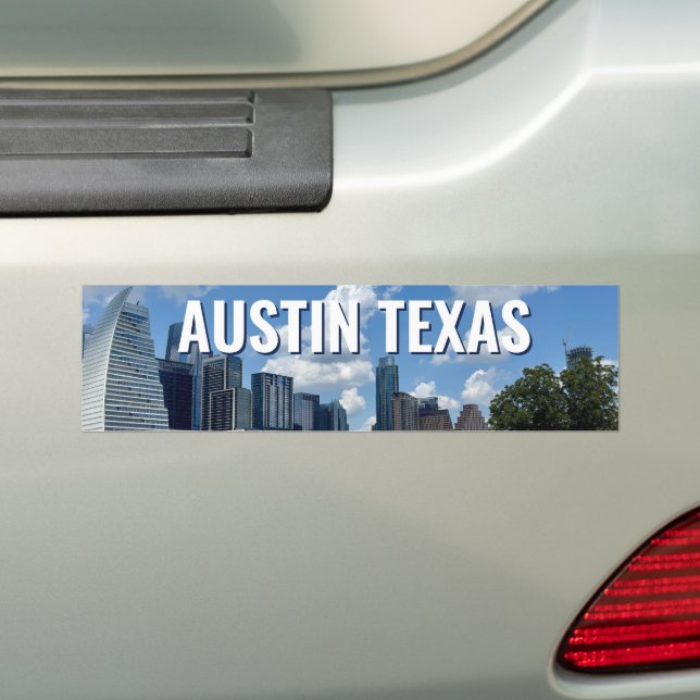 Pegatina Para Coche Fotografía de Austin Texas City Skyline (en coche)