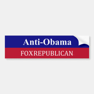 Pegatina Para Coche Foxrepublican Anit-Obama