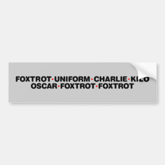 Pegatina Para Coche Foxtrot apagado