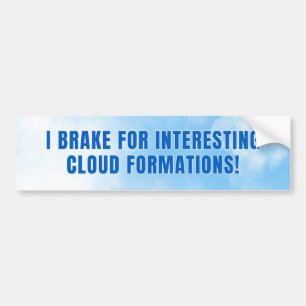 PEGATINA PARA COCHE FRACASO POR INTERESANTES FORMACIONES DE NUBE
