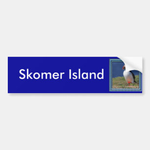 Pegatina Para Coche Frailecillos de la isla de Skomer