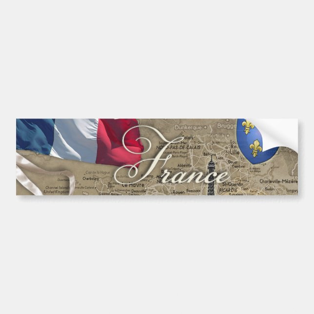 Pegatina Para Coche Francia (Frente)