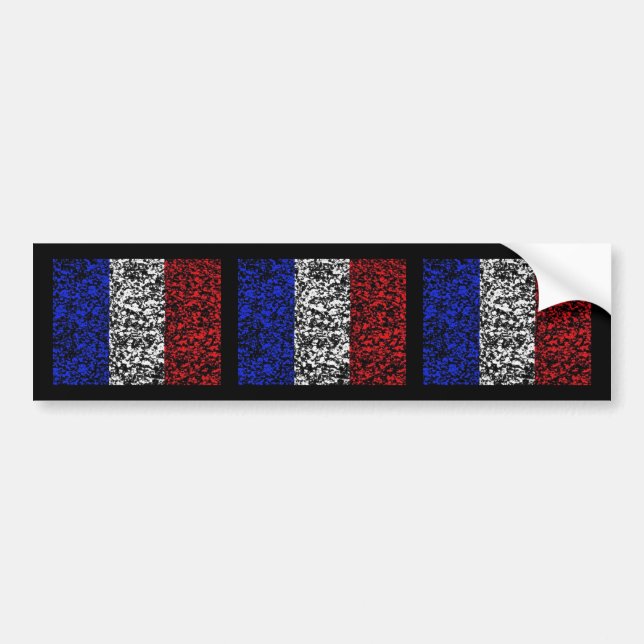 Pegatina Para Coche Francia - bandera (Frente)
