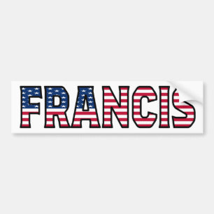 Pegatina Para Coche Francis Name Vorname Estados Unidos Aufkleber Pega