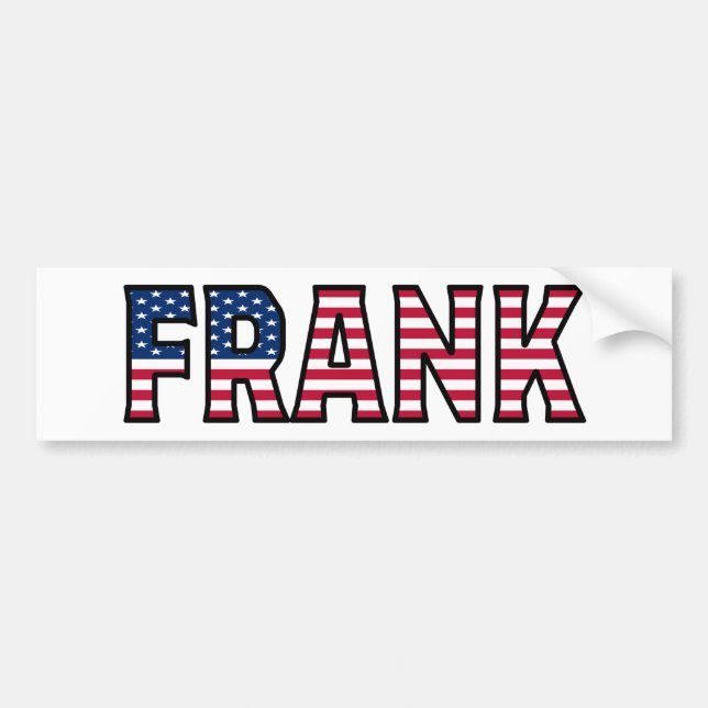 Pegatina Para Coche Frank Name Vorname Estados Unidos Aufkleber Pegati (Frente)