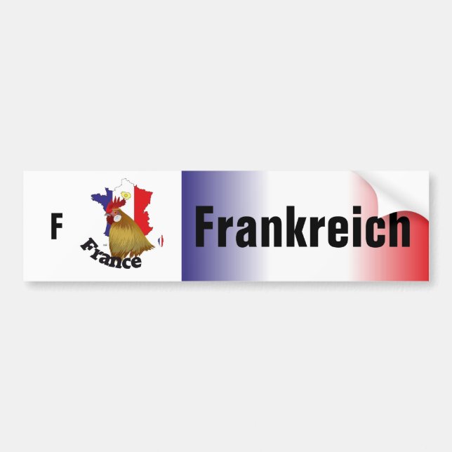 Pegatina Para Coche Frankreich - Francia Autoaufkleber (Frente)