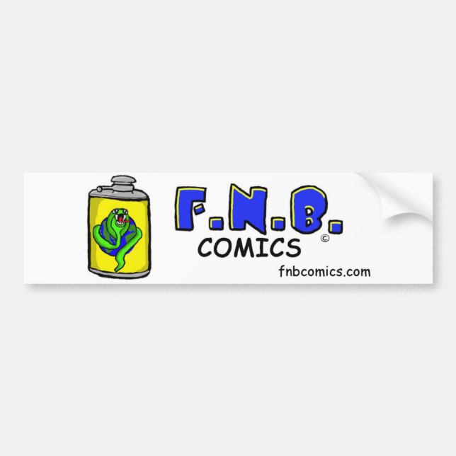 Pegatina Para Coche Frasco de FNBcomics (Frente)
