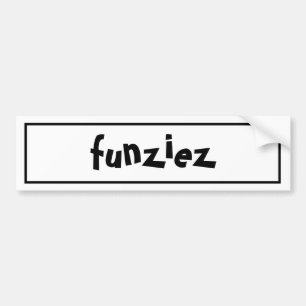 Pegatina Para Coche Frase de jerga "Funziez"