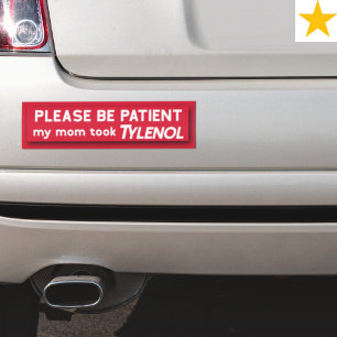 Pegatina Para Coche Frase divertida roja sarcástica sutil broma políti