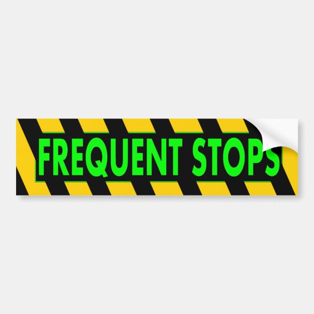 Pegatina Para Coche Frecuente las paradas (Frente)