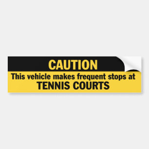 Pegatina Para Coche Frecuente las paradas (el tenis)
