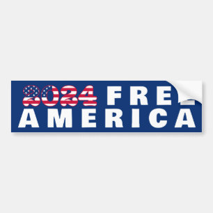 Pegatina Para Coche Free America Bumper Sticker