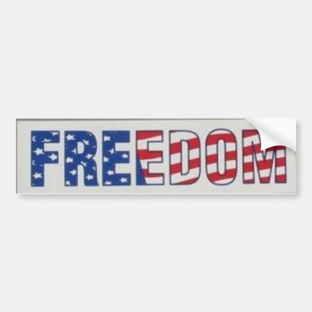 Pegatina Para Coche Freedom_Bumper (Frente)